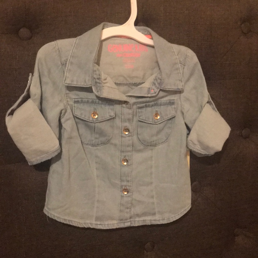 Oshkosh 12M denim button up